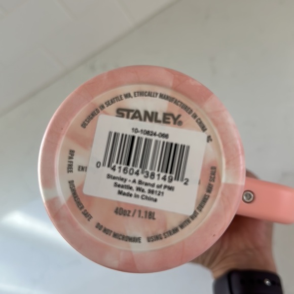 Stanley 40oz Stainless Steel H2.0 FlowState Quencher Tumbler - Peach Tie… - Picture 8 of 8